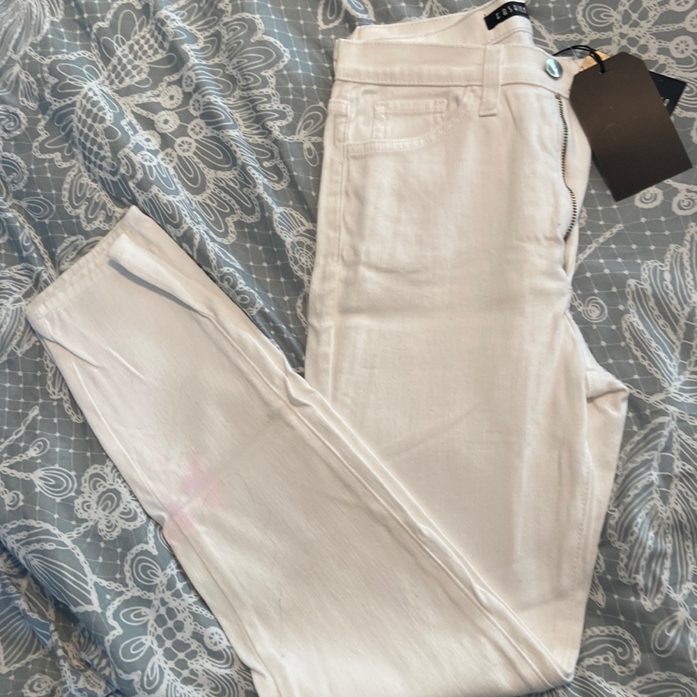White Fashion Nova skinny jeans